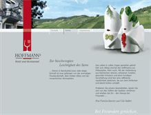 Tablet Screenshot of hoffmanns-restaurant.com